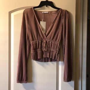 Zara Long Sleeve Blouse Size Small